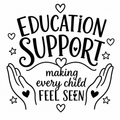 Education Support Making Every Child Feel Seen Tote Bag
