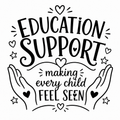 Education Support Making Every Child Feel Seen Tote Bag