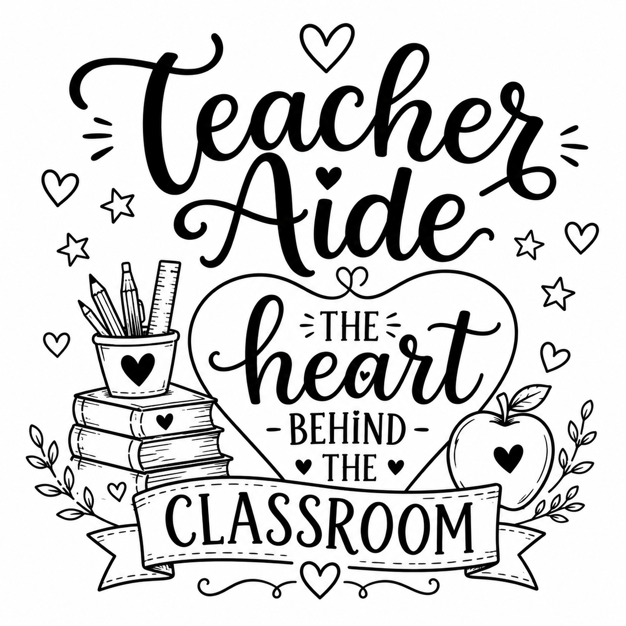 Teacher Aide The heart behind the Classroom Tote Bag