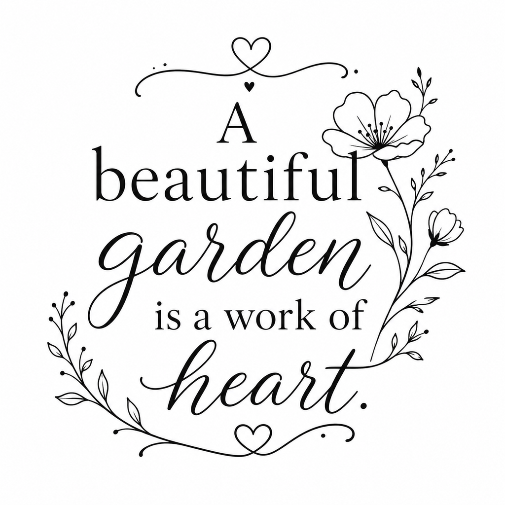 A Beautiful Garden is a Work of Heart Tote Bag