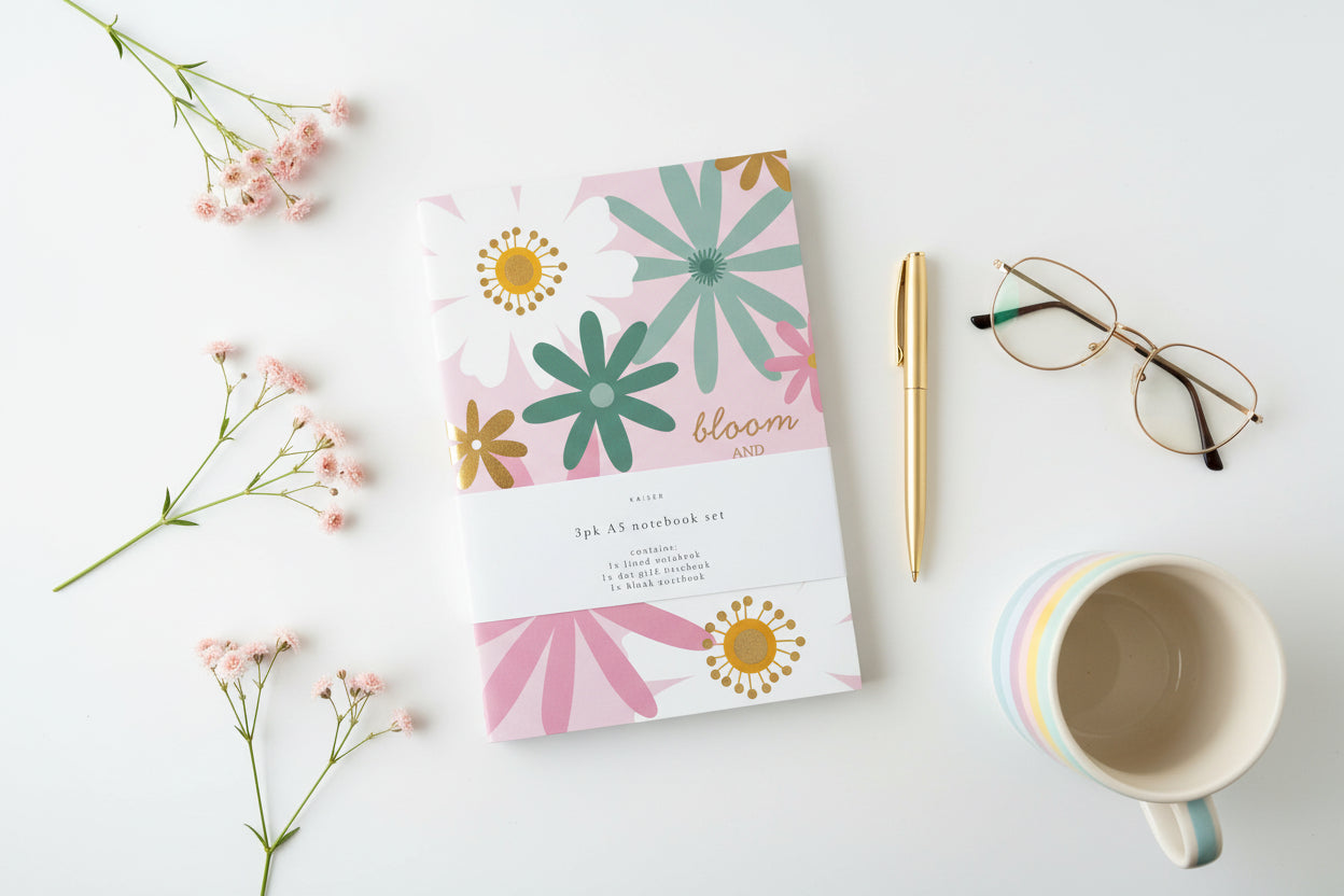 3pk A5 Notebook Set (Bloom & Grow)