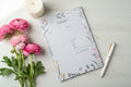 A5 Floral daily Desk Pad