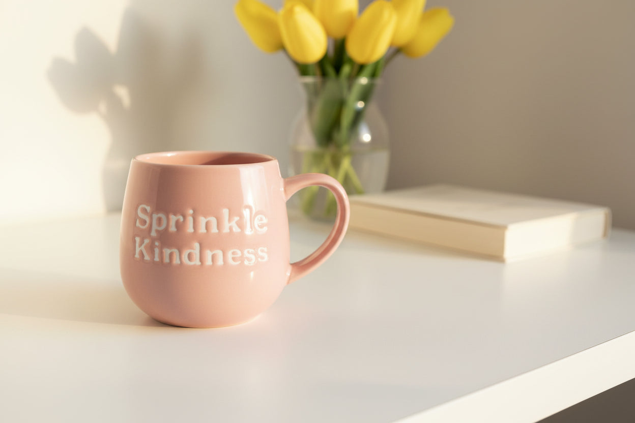 Pink Sprinkle Kindness Mug