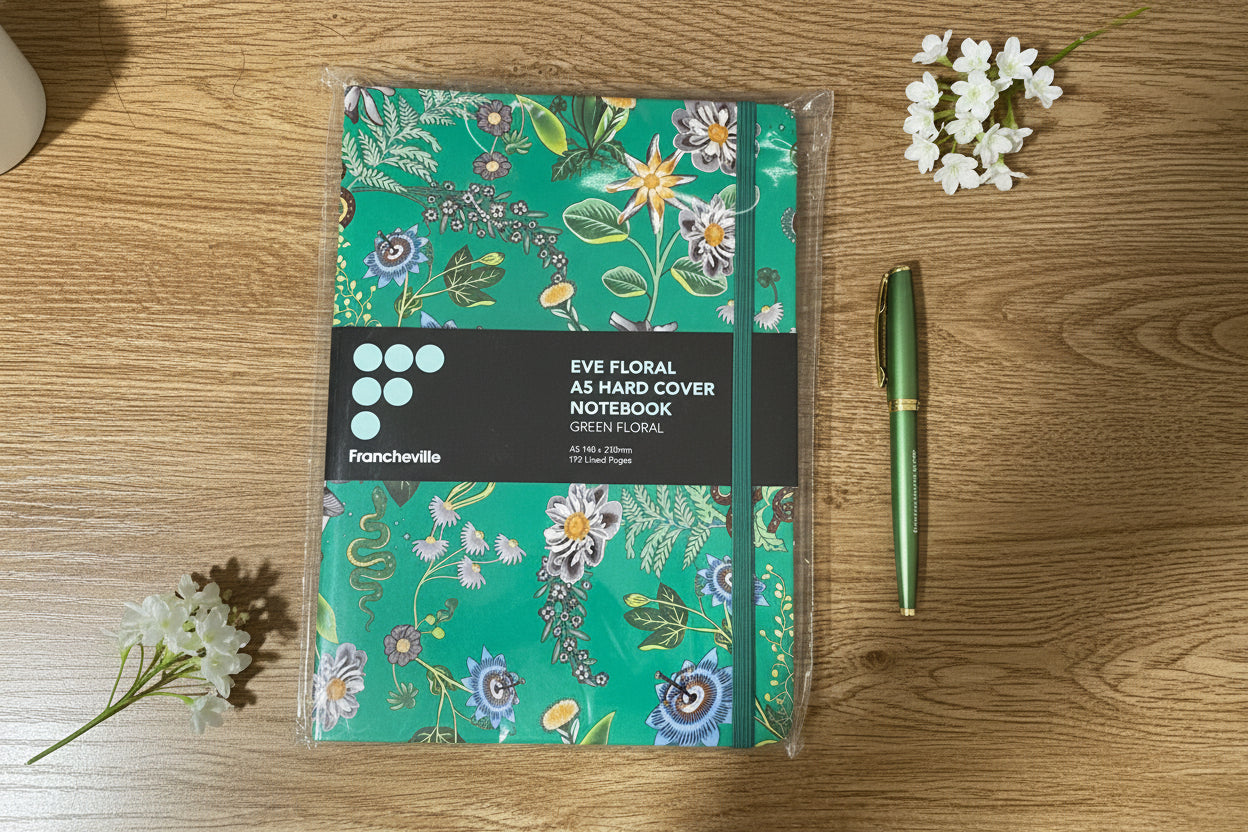 Eve floral A5 Hard Cover Notebook