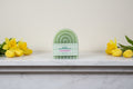Juicy Apple Scented Pillar Candle 200g- Pale green