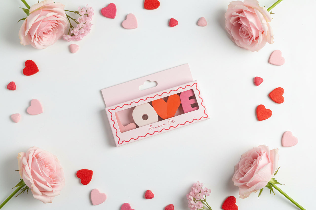 Valentine's Day Love Eraser Set