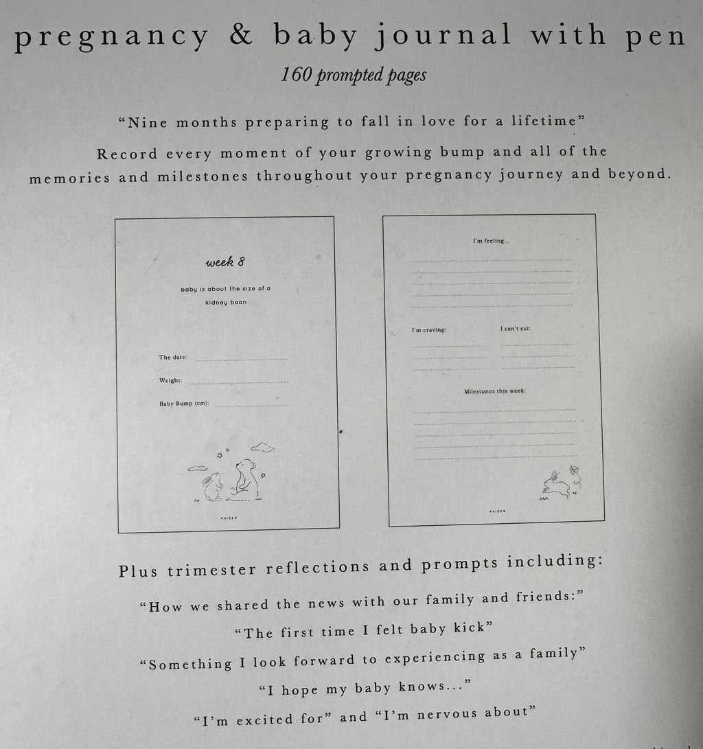 Pregnancy & Baby Journal with Pen (The Adventure Begins)