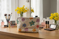 Floral Print Makeup Bag with Zip
