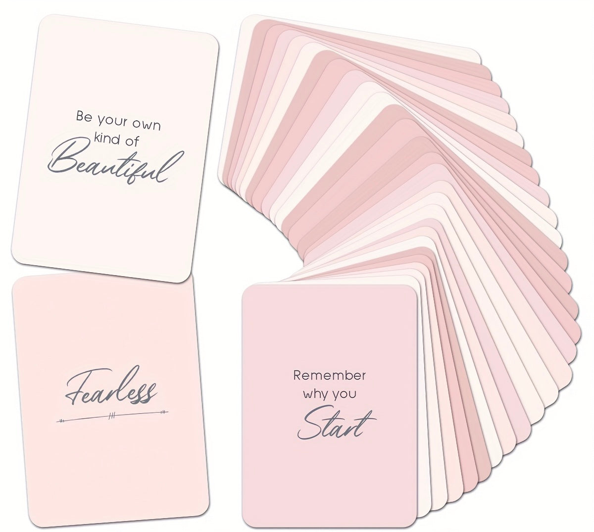 Positive Affirmation Cards in Heart Bag