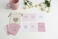 Positive Affirmation Cards in Heart Bag