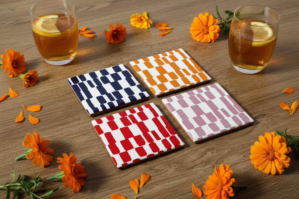 Bright Coasters 4 pk