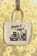 Books & Coffee Tote Bag