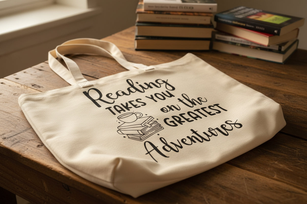 Reading Takes You on the Greatest Adventures Tote Bag