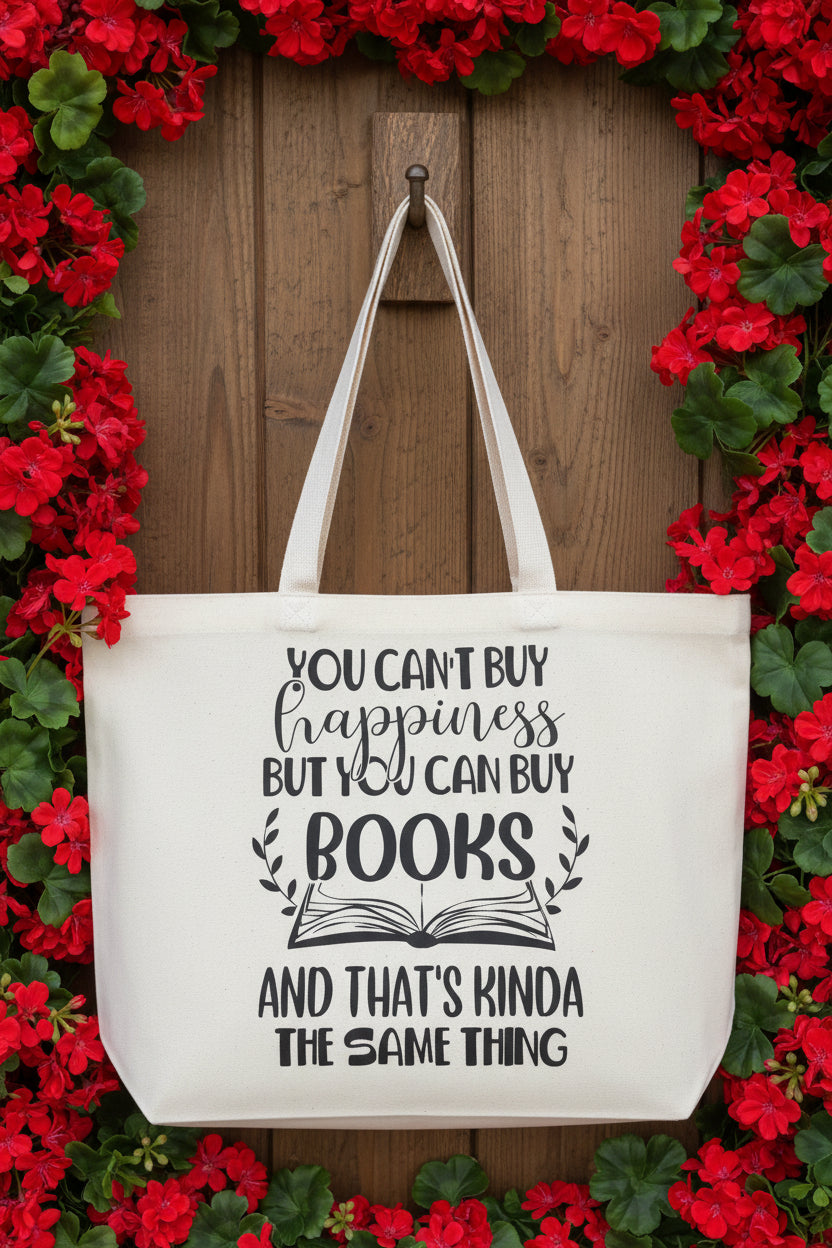You Can't Buy Happiness Tote Bag
