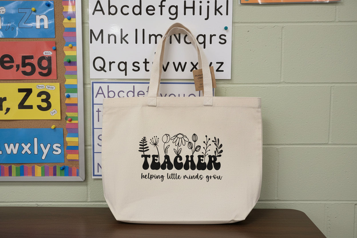 Teacher - helping little minds grow Tote Bag