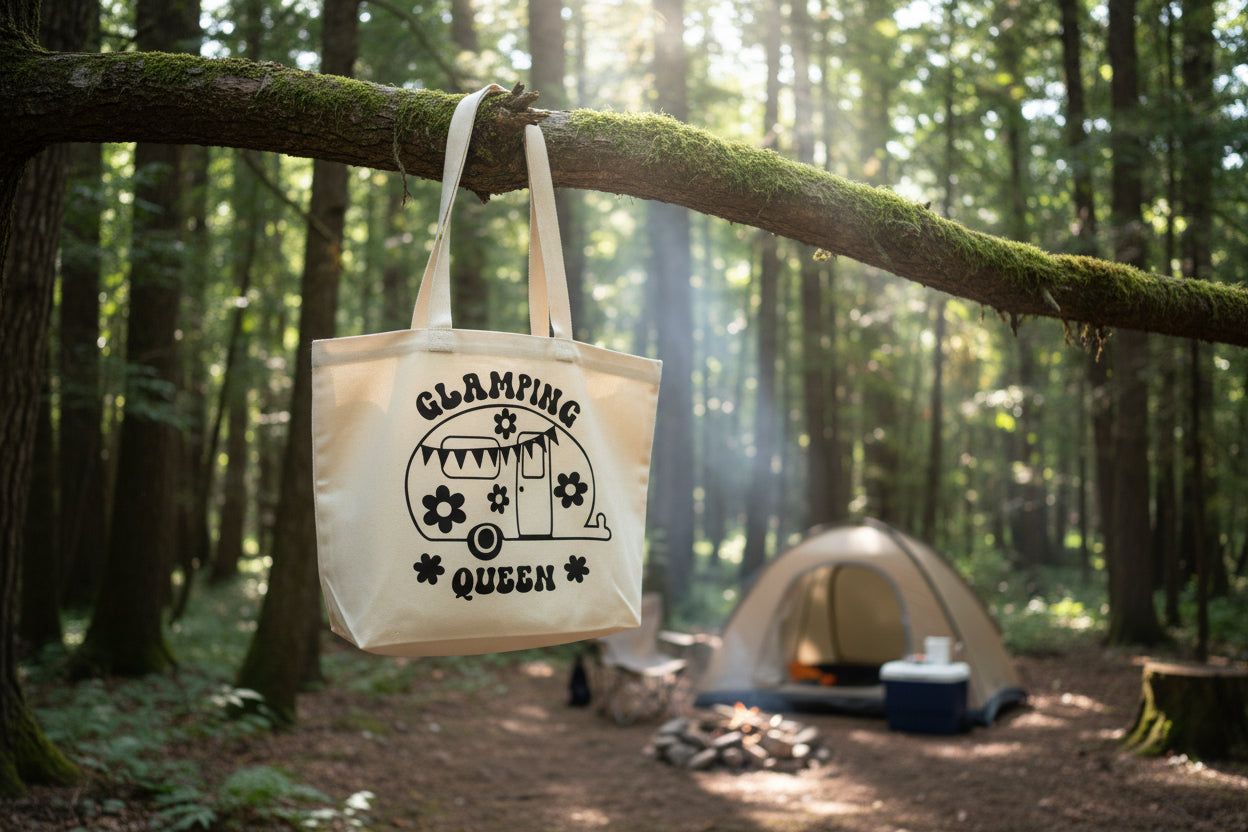 Glamping Queen Tote Bag