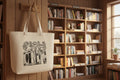 Books & Flowers Tote Bag