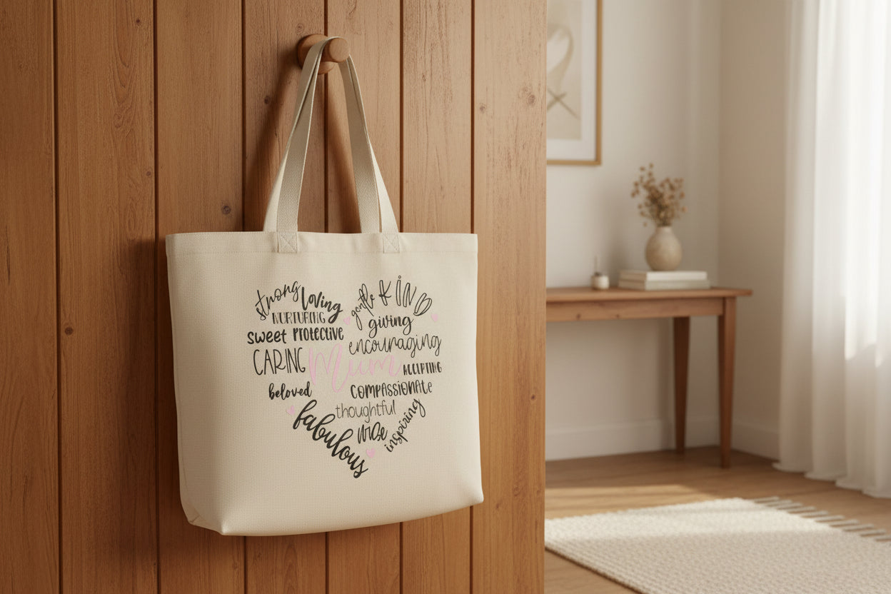 Mum (Pink) Tote Bag