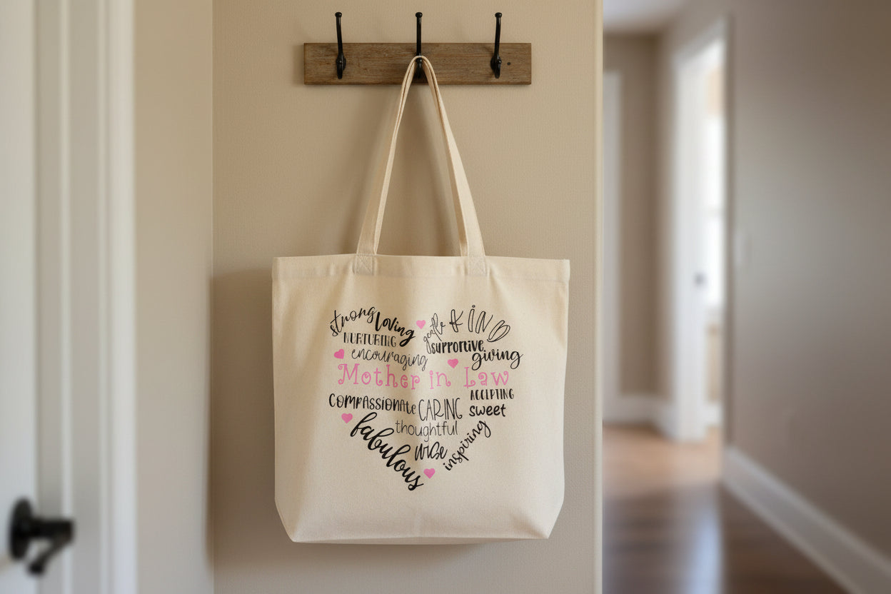 Mother in Law Heart Tote Bag