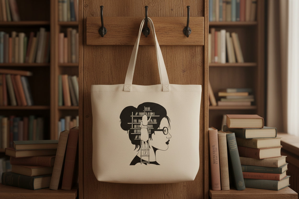 Library on my Mind Tote Bag
