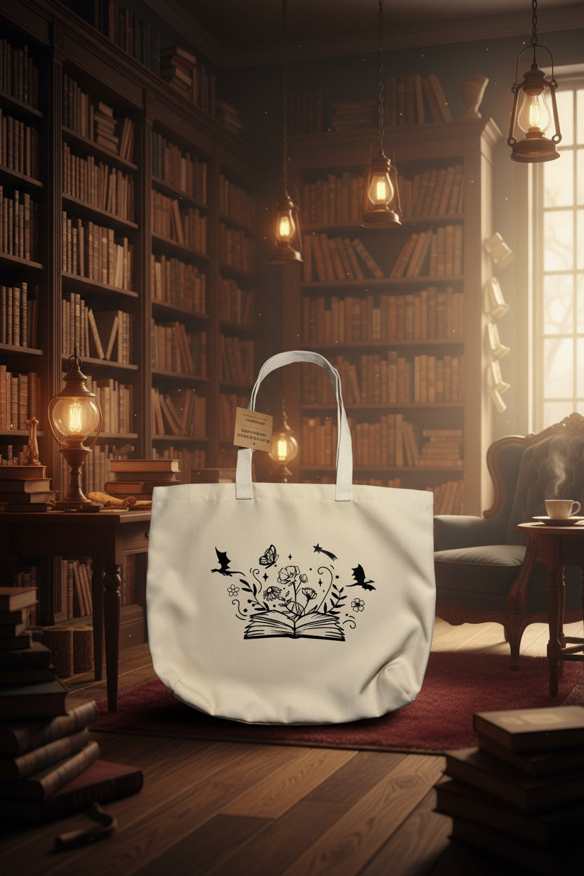 Dragon Book Tote Bag
