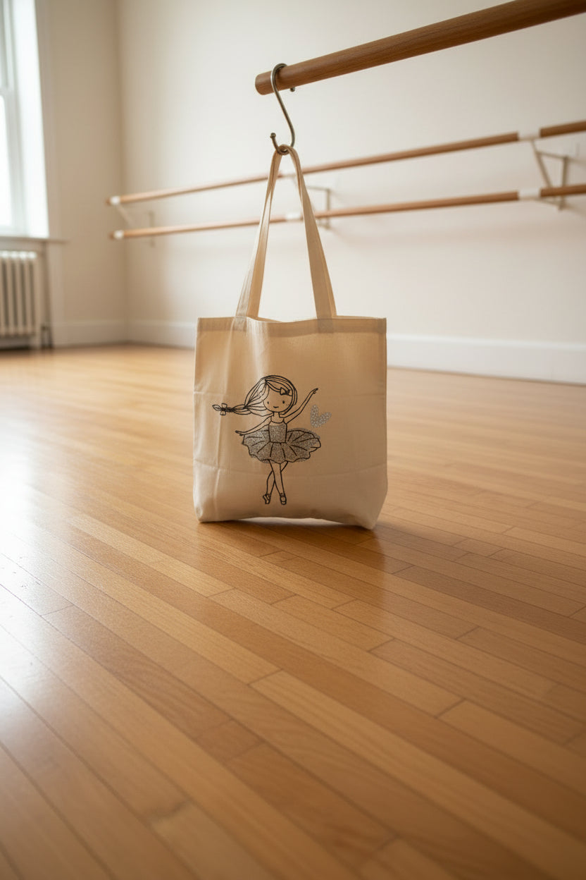 Ballerina Girl Tote Bag
