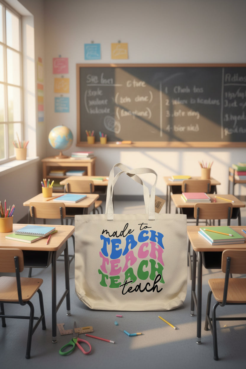Made to Teach Tote Bag