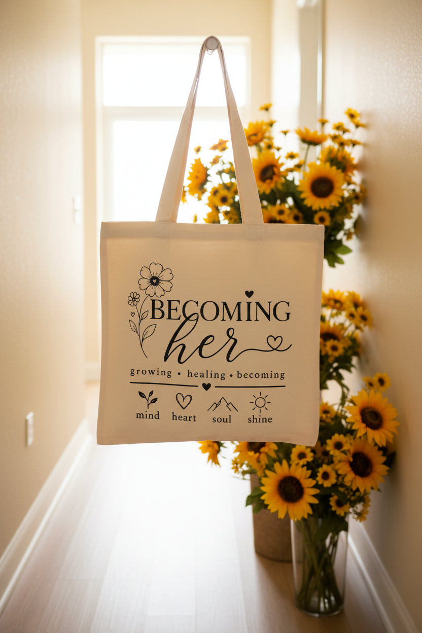 Becoming her Tote Bag