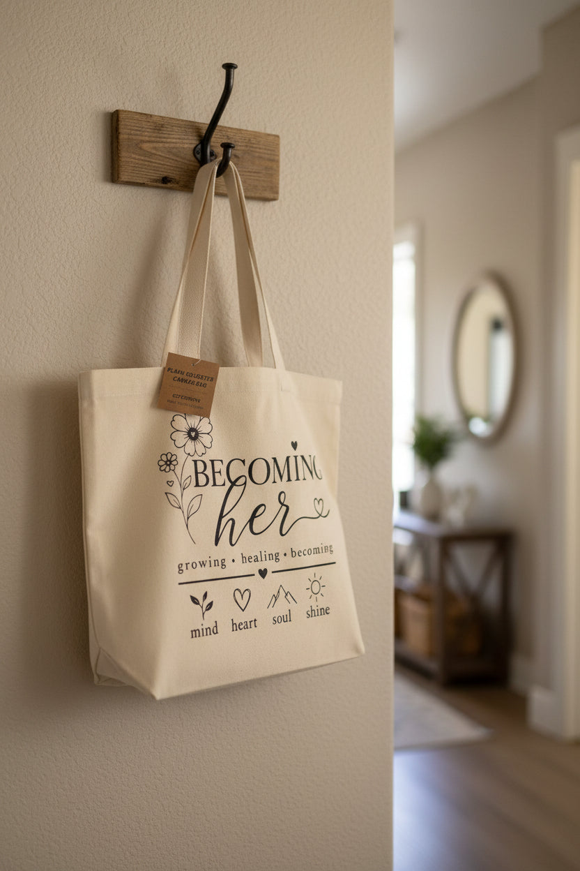 Becoming her Tote Bag