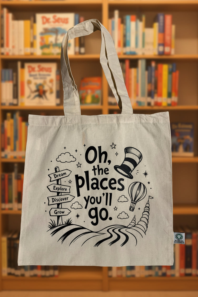 Oh the Places You'll Go Tote Bag