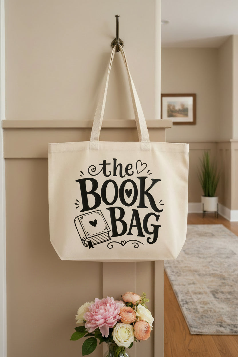 The Book Bag Tote Bag