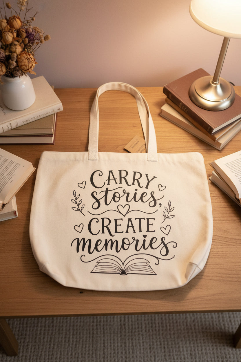 Carry Stories Create Memories Tote Bag