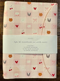 3pk A5 Notebook set with Cover (Pink Cat)