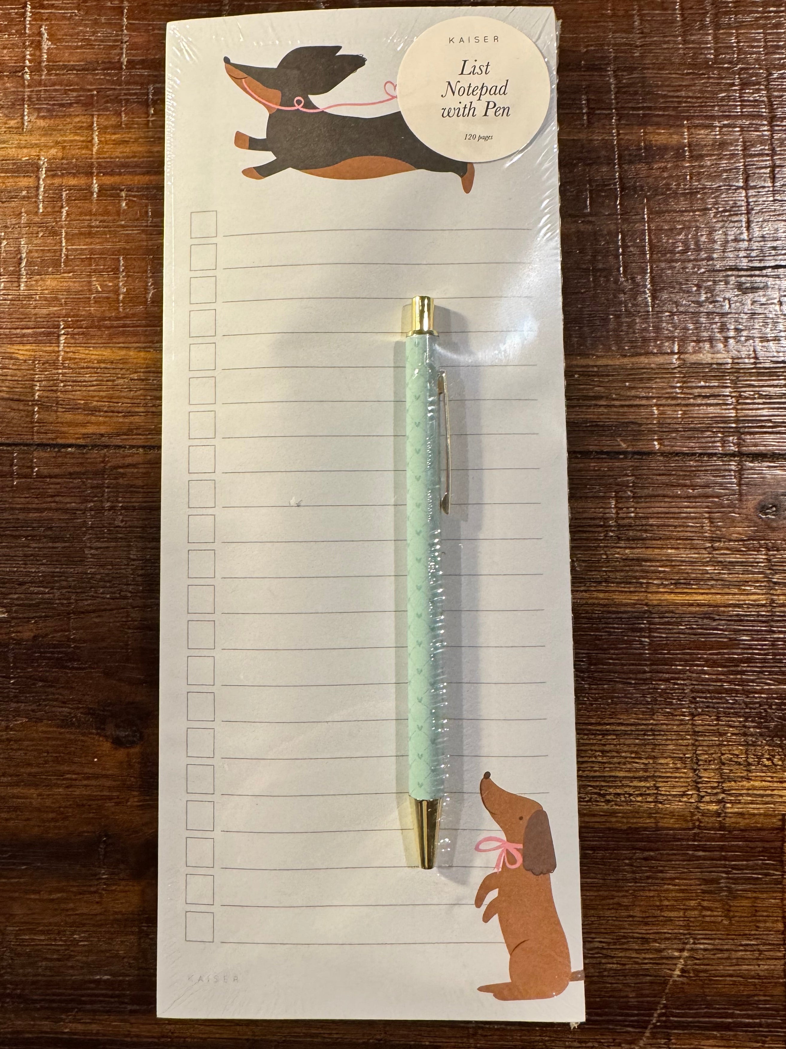 Magnetic List Notepad with Pen (Puppy Design)