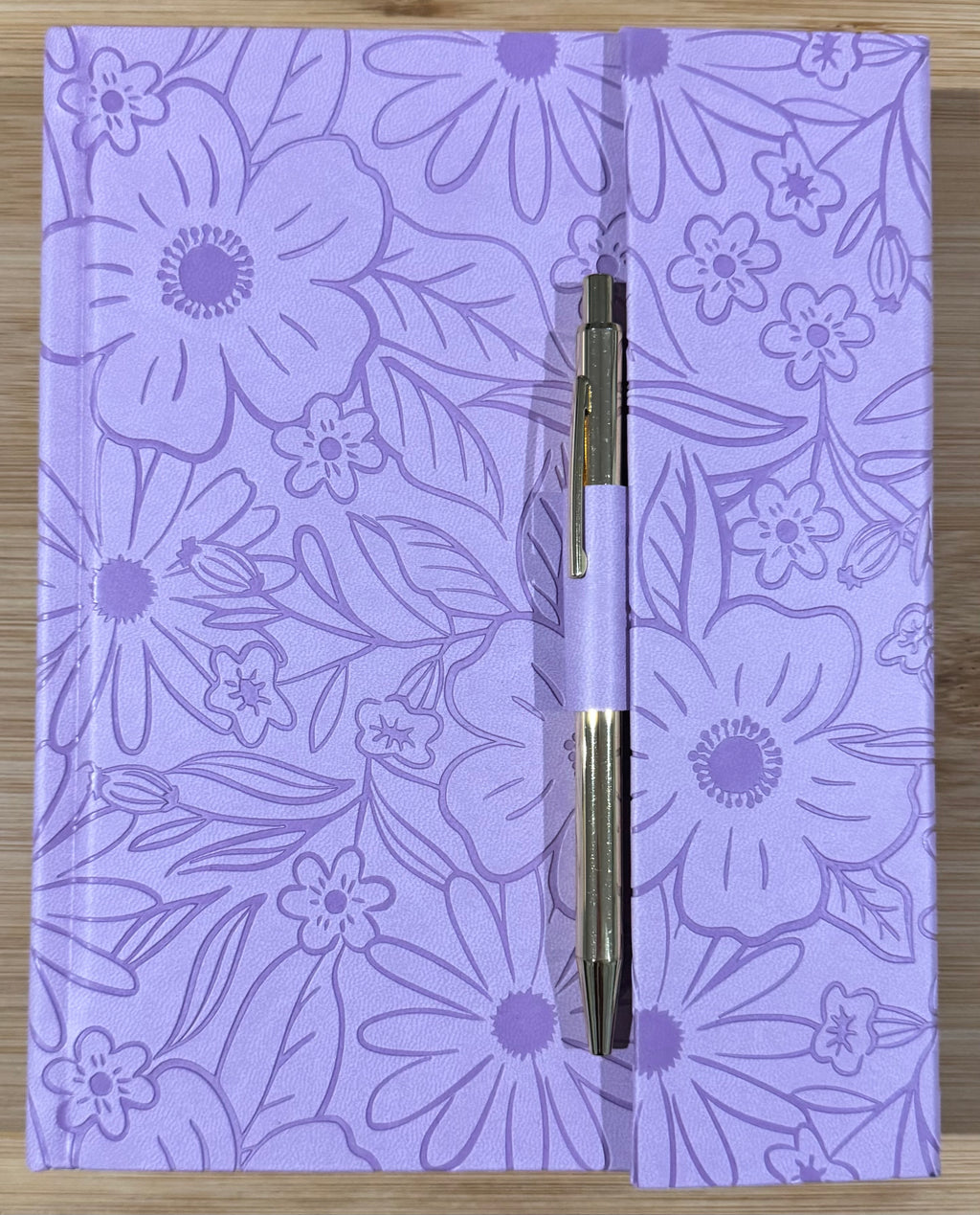 Magnetic Journal with Pen - Lilac Floral