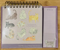 2027 Meow Spiral Weekly Desk Calendar & To Do List