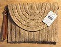 Sunset Spritz Straw Clutch Bag